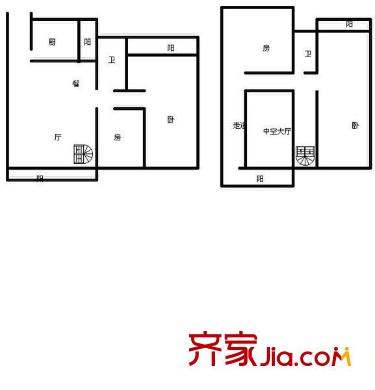 天廣和花園 5室 戶型圖