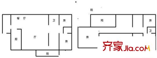 天廣和花園 6室 戶型圖
