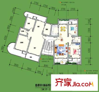 雅和居戶型圖馨雅軒B201 2室2廳1衛(wèi)1廚