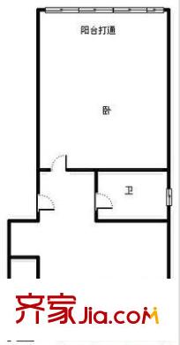 正地花園 1室 戶型圖