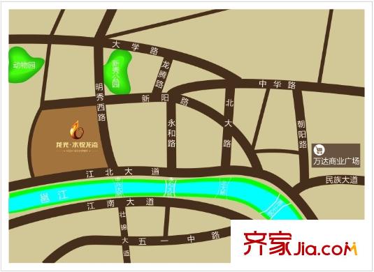 龍光水悅龍灣交通圖區(qū)位圖