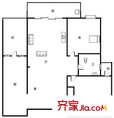 金碧苑 2室 戶型圖