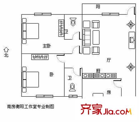明秀西園小區(qū) 3室 戶(hù)型圖