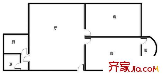 米蘭小區(qū) 2室 戶(hù)型圖