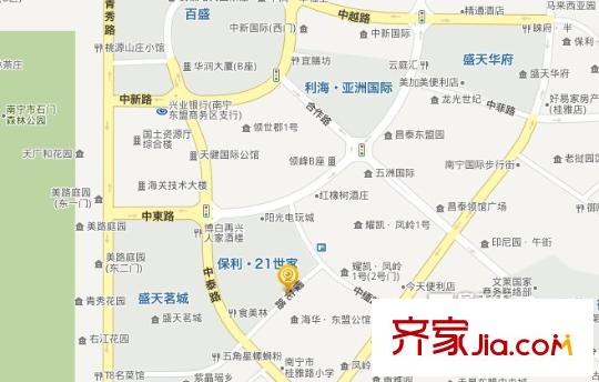 保利21世家交通圖 