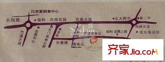 保利21世家交通圖