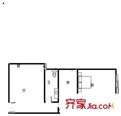 衡陽西路小區(qū) 2室 戶型圖