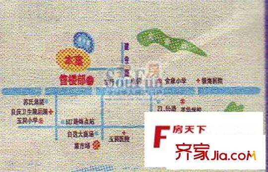 秋月藍(lán)灣交通圖