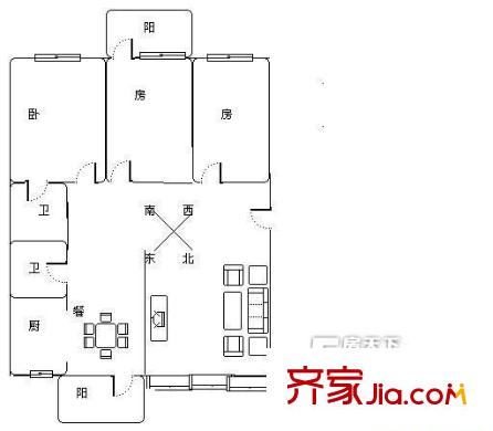 氣象局植物路生活小區(qū)戶型圖植物路生活小區(qū)3s2t2w1c 3室2廳2衛(wèi)1廚