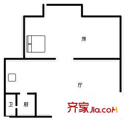 碧園數(shù)碼城 1室 戶型圖