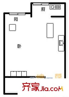 碧園數(shù)碼城 1室 戶型圖