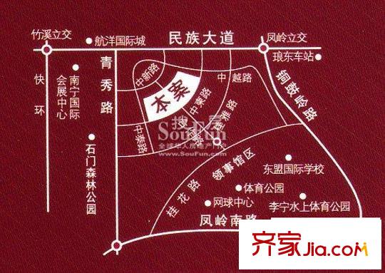 利海亞洲國際交通圖