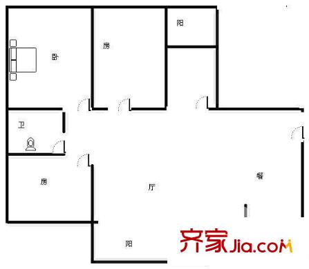 半島旺角 0室 戶型圖