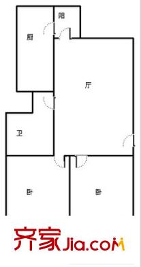 秀靈公寓戶型圖2室2廳2衛(wèi) 2室2廳1衛(wèi)1廚