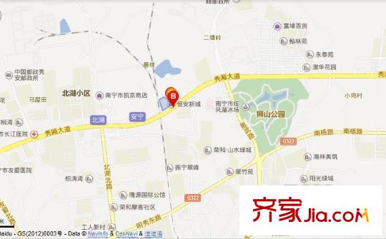 恒安新城交通圖