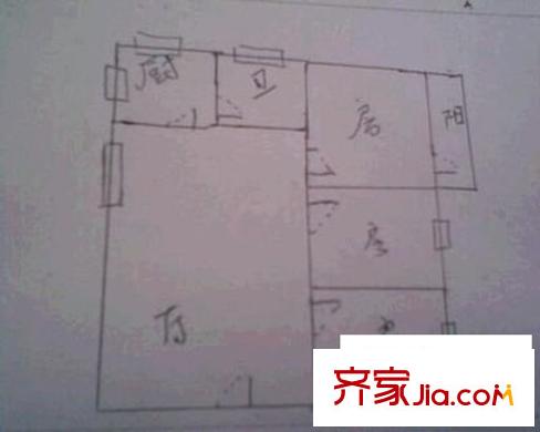 海關(guān)南湖宿舍 3室 戶型圖