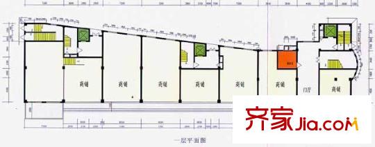 華億大廈戶型圖一層 