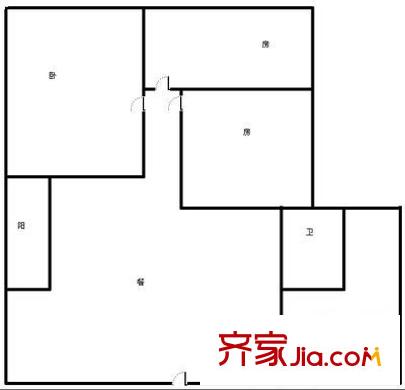 振寧商廈 3室 戶型圖