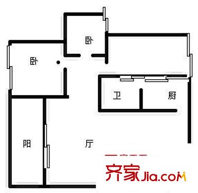 振寧商廈 3室 戶型圖