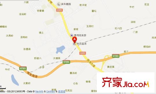 秋月藍(lán)灣交通圖
