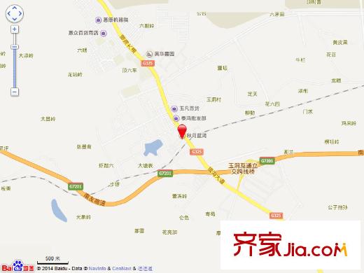 秋月藍(lán)灣交通圖