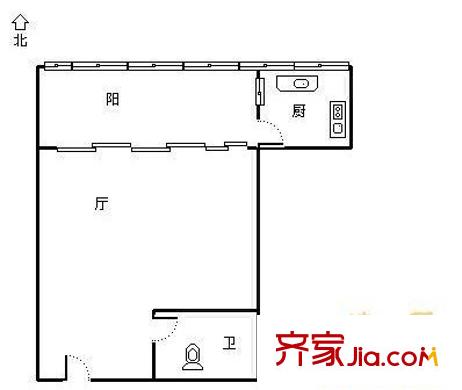 華盛小區(qū)戶型圖)UXE平方米RS5AUIQ8A0~UFGC 1室1衛(wèi)1廚