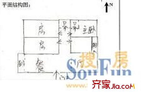 華盛小區(qū) 4室 戶型圖