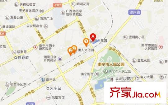 中鼎城市花園交通圖