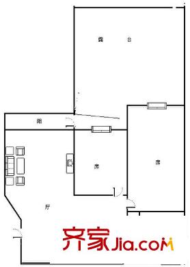 翠嶺居 2室 戶型圖