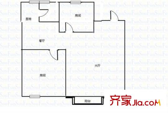 三元苑 2室 戶型圖