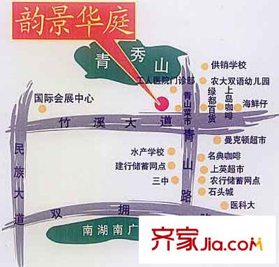 韻景華庭交通圖