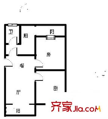 東亞花苑戶型圖東亞花園 2室 戶型圖 2室2廳1衛(wèi)1廚