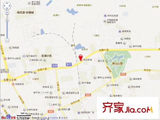 恒安新城交通圖