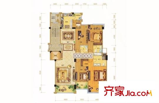 盛天香墅住宅户型图盛天香墅 5室2厅3卫1厨