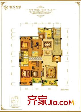 盛天香墅住宅戶型圖盛天香墅5s 5室2廳
