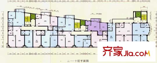 華億大廈戶型圖三十一層 