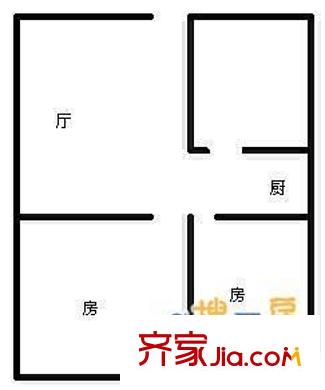 振寧商廈 2室 戶型圖