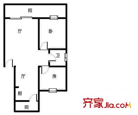 翠嶺居 2室 戶型圖