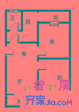東亞花苑戶型圖東亞花園 2室 戶型圖 2室2廳1衛(wèi)1廚