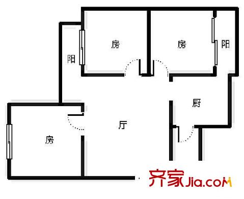 東亞花苑戶型圖東亞花園 3室 戶型圖 3室2廳1衛(wèi)1廚