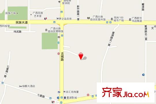 古城馨園交通圖