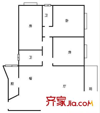東葛路星和園 3室 戶型圖