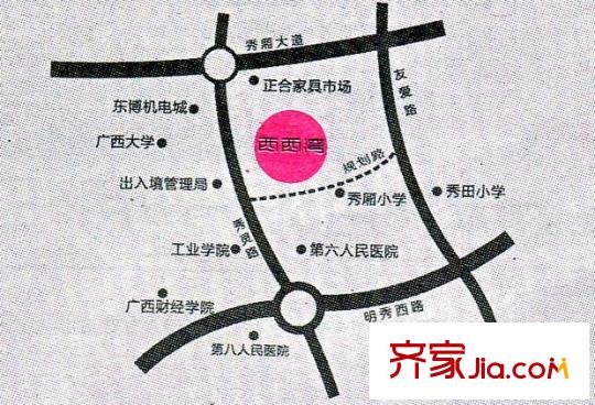 西西灣交通圖