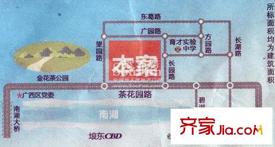 昊壯南湖西岸交通圖