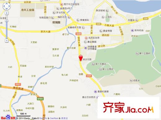 港達(dá)花園交通圖