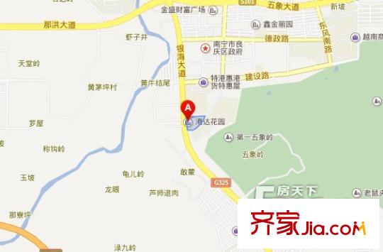 港達(dá)花園交通圖