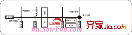 匯東國際住宅交通圖
