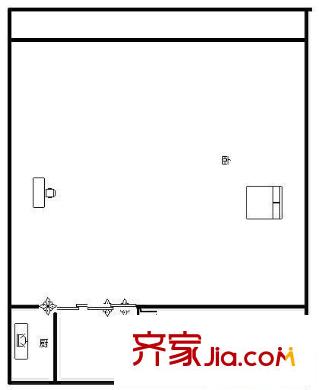 嘉州華都 1室 戶型圖