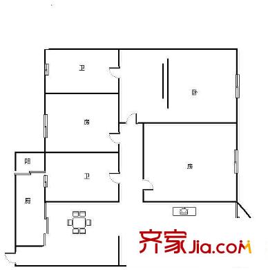 未來(lái)小區(qū) 3室 戶(hù)型圖