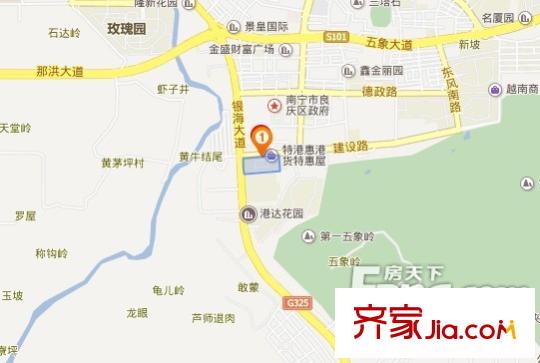 鑫金現(xiàn)代城交通圖